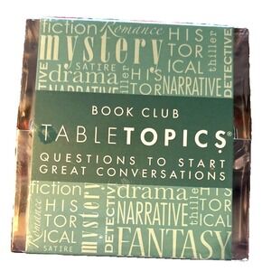TABLETOPICS Card Game Cube New Sealed Questions to Start Conversations Book Club